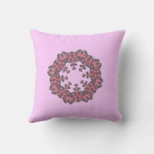 Roze Flowers Pillow Kussen (Achterkant)
