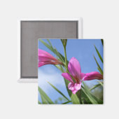Roze Flowers Scene Magnet (Voorkant / Achterkant)