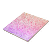 Roze Flowers Tile Tegeltje (Zijkant)