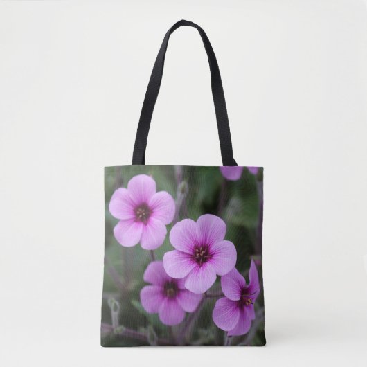Roze FlowerTote Bag Tote Bag (Voorkant)