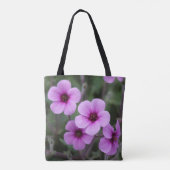 Roze FlowerTote Bag Tote Bag (Achterkant)