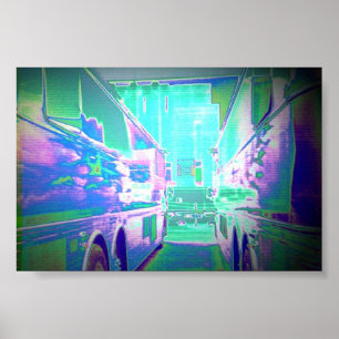 Roze Floyd Bus E Gate Poster