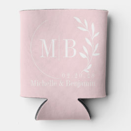 Roze Fluisterblad Trouw Monogram Blikjeskoeler