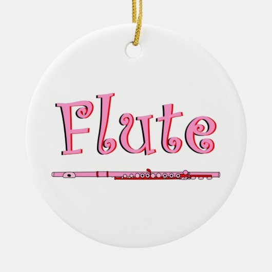 Roze Fluit Ornament (Voorkant)