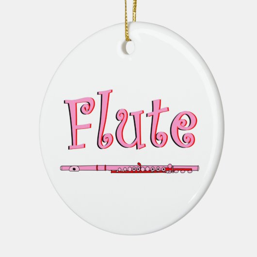 Roze Fluit Ornament (Links)