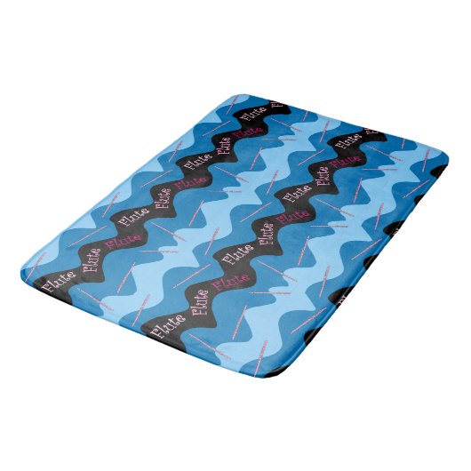 Roze Fluitpatroon Badmat (Gekanteld)