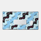 Roze Fluitpatroon Bureaumat (Keyboard & Muis)