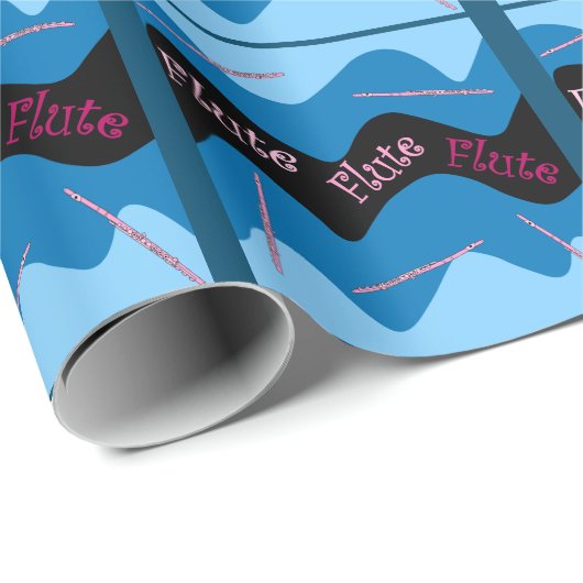 Roze Fluitpatroon Cadeaupapier (Rol Hoek)
