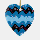 Roze Fluitpatroon Keramisch Ornament (Rechts)