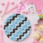 Roze Fluitpatroon Papieren Bordje (Feest)