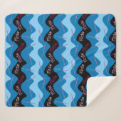 Roze Fluitpatroon Sherpa Deken (Voorkant (horizontaal))