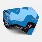 Roze Fluitpatroon Stropdas (Opgerold)