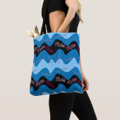 Roze Fluitpatroon Tote Bag (Dichtbij)