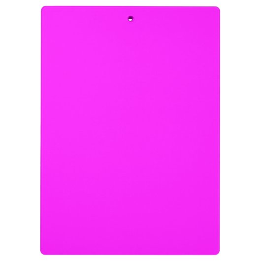 Roze fluorescerend monogram klembord (Achterkant)
