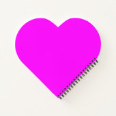 Roze Fluorescerend Neon Monogram Notitieboek (Achterkant)