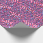 Roze flute cadeaupapier (Hoek)