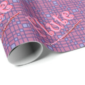 Roze flute cadeaupapier (Rol Hoek)