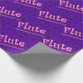 Roze flute cadeaupapier (Hoek)