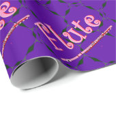 Roze flute cadeaupapier (Rol Hoek)