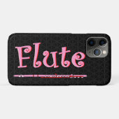 Roze flute Case-Mate iPhone case (Achterkant (horizontaal))