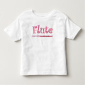 Roze flute kinder shirts (Voorkant)