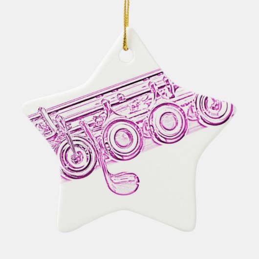 Roze Flute Ornament (Voorkant)