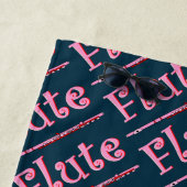 Roze flute strandlaken (In situ)