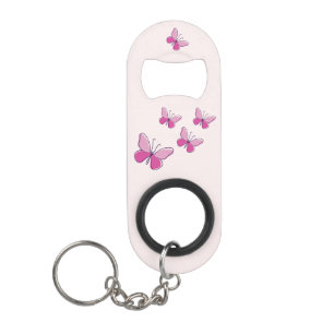  Roze Flutter van Vlinders Mini Flessenopener
