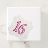 Roze Folie en Gouden Bokeh Shimmer Bedankjes Labels (In situ)