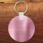 Roze Folie Fancy monogram Sleutelhanger (Achterkant)