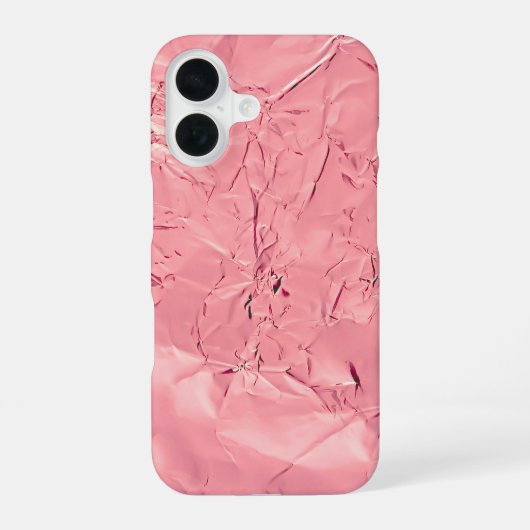 Roze Folie iPhone 16 Hoesje (Achterkant)