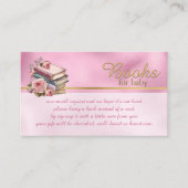 Roze Folie Look en  Boeken voor Baby Informatiekaartje (Voorkant)