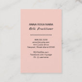 *~* Roze Folie. Reiki Practitioner Master Symbool Visitekaartje (Achterkant)