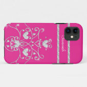 Roze Fonkelende Diamanten Tiara Hartjes iPhone 5 H Case-Mate iPhone Case (Achterkant (horizontaal))