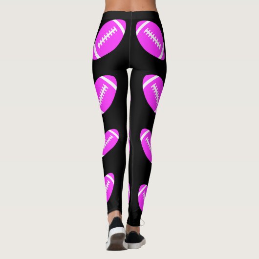 Roze Football Powderpuff of Roze Spel Leggings (Achterkant)