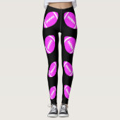 Roze Football Powderpuff of Roze Spel Leggings (Voorkant)