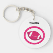 Roze Football Sleutelhanger (Voorkant)