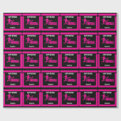 Roze Football Speler Meisje, Verjaardag Meisje Tea Cadeaupapier (Vlak)