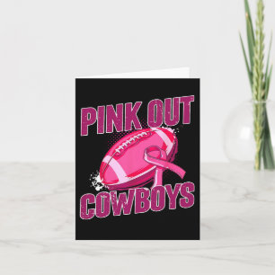 Roze Football Tackle Breast Cancer Kaart