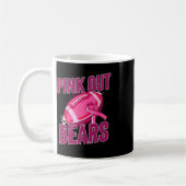 Roze Football Tackle Breast Cancer Koffiemok (Links)