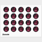 Roze Football van borstkanker Breast C Ronde Sticker (Vel)