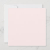 Roze Formele Trouwouders Vierkant Kaart (Achterkant)