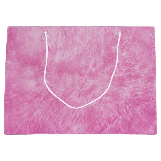 Roze forse bruine tas groot cadeauzakje (Voorkant)