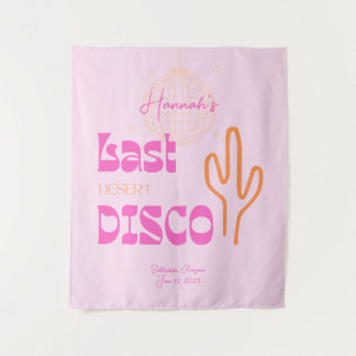 Roze foto-achtergrond voor vrijgezellenfeest Deser Wandkleed