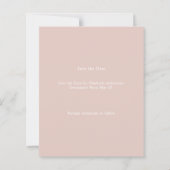 Roze Foto Afstudeerkaart Save the Date (Achterkant)