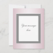 Roze foto Bedankt kaart RSVP All Purpose (Achterkant)