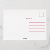 Roze Foto Grad Feest Folie Uitnodiging (Achterkant)