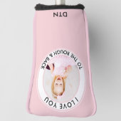 Roze Foto Grappig Love You to the Rough en Back Golfheadcover (Draai 90)