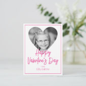 Roze foto Harde Valentijnsdag Kaarten (Staand voorkant)