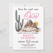 Roze foto Hoe het Westen één 1e verjaardag was Kaart (Voorkant)